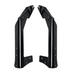 Black aluminum front fender fenders for BMW E-type in KC HiLiTES bracket set for Gravity LED Pro6 lights.