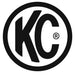 KCC logo on KC HiLiTES Jeep JK Overhead Mount Bracket Set for 50in. Gravity LED Pro6/C-Series LED Lights.