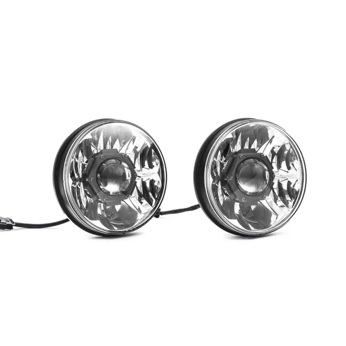 KC HiLiTES 07-18 Jeep JK 7in. Gravity LED Pro DOT Headlights - Pair Pack Sys