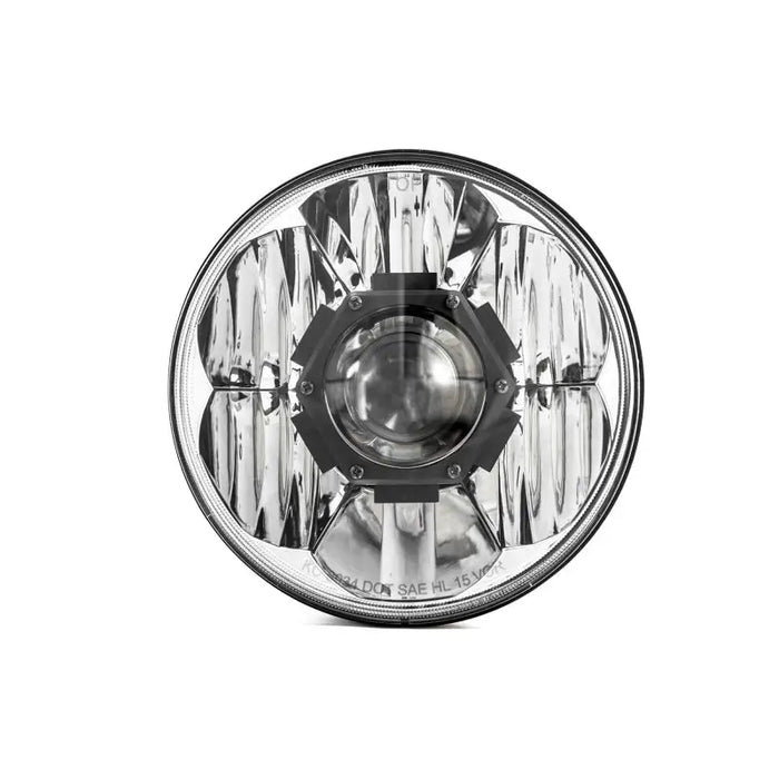 Pair of Chrome Gravity LED Pro Headlights for KC HiLiTES Jeep JK