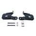 Pair of black plastic front bumpers with metal bolt for Jeep Wrangler JL A-Pillar Light Mount Bracket Set.