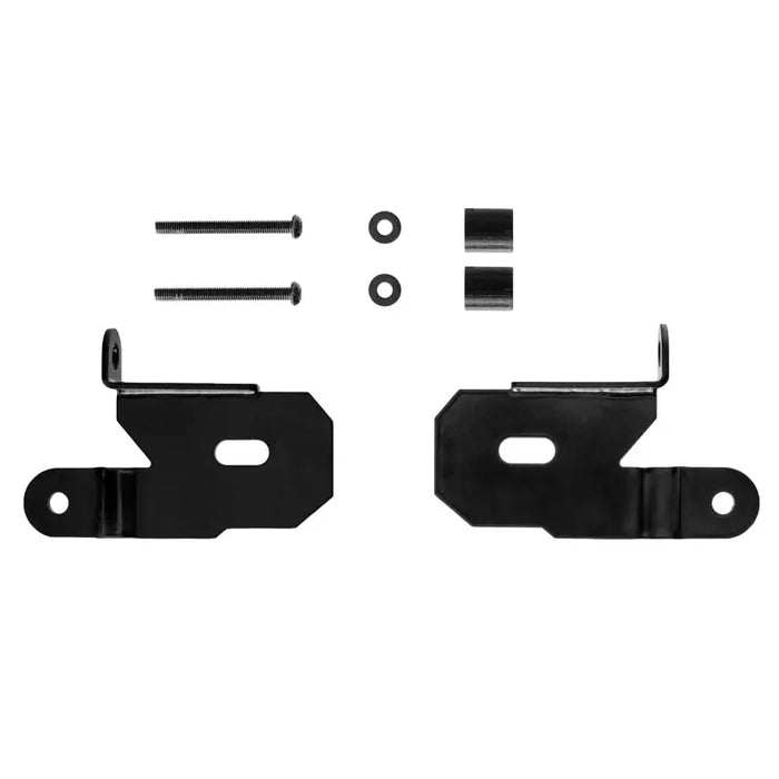 Jeep Wrangler JL A-Pillar Light Mount Brackets - Black Powder Coated Steel