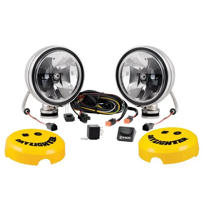 KC HiLiTES 6in. Daylighter Gravity G6 LED Spot Beam Fog Lights - Pair Pack System