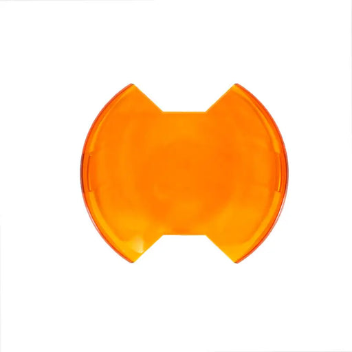 Orange plastic KC HiLiTES SlimLite LED Light Shield on white background