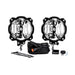 Pair of fog lights with wiring and cables - KC HiLiTES 6in. Pro6 Gravity LED Single Mount Spot Beam