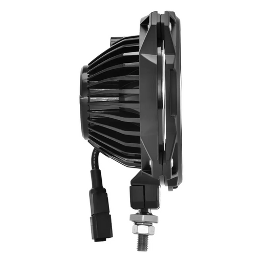 KC HiLiTES 6in. Pro6 Gravity LED Light Single - Black Wide-40 Beam on White Background