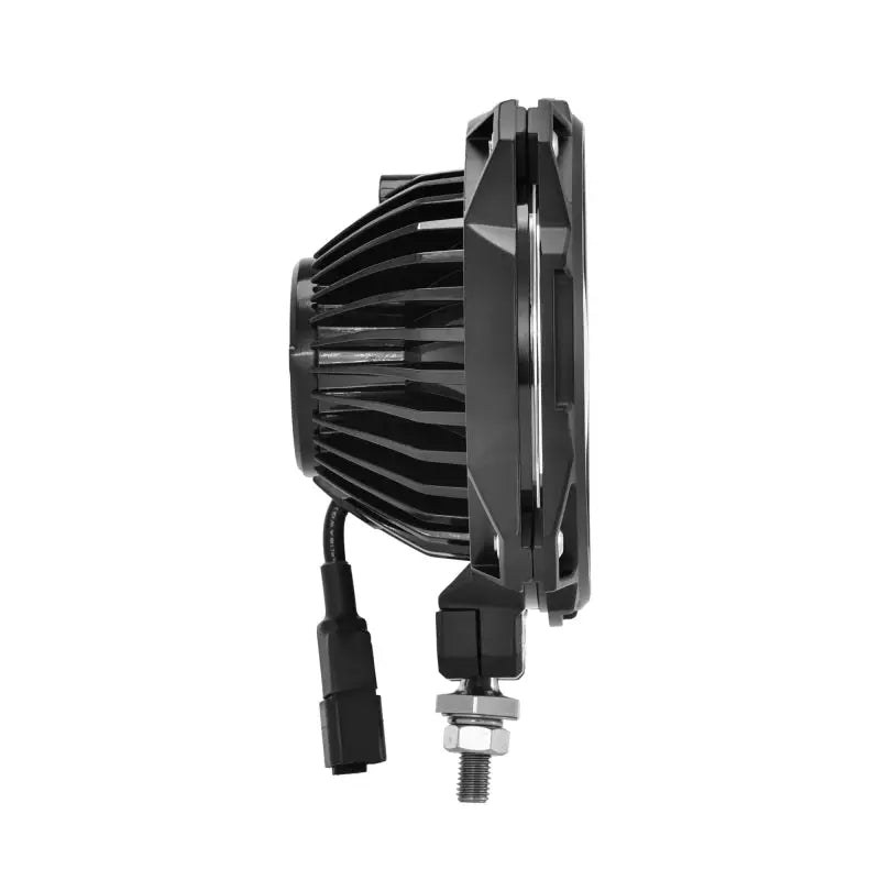 KC HiLiTES Pro6 Gravity LED Light Single Ball Mount - Black led light on white background