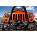 Jeep with bright orange bumper, KC HiLiTES Pro6 Single Mount Gravity LED Light.