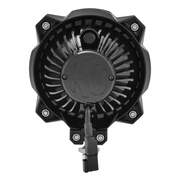 Black fan with white background - KC HiLiTES Pro6 Gravity LED light, 20w single mount wide-40 beam.
