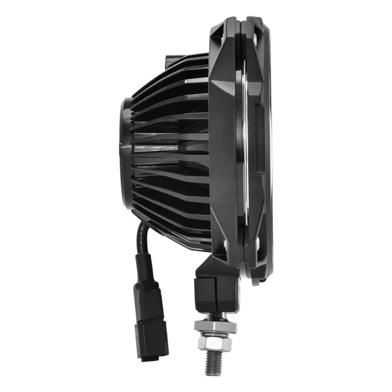 Black Gravity LED Light by KC HiLiTES on white background