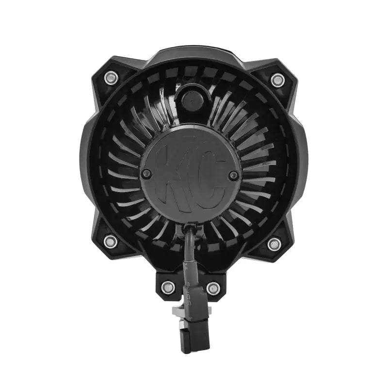 Black fan with white background in KC HiLiTES Pro6 Gravity LED Light 20w Single Mount Wide-40 Beam.