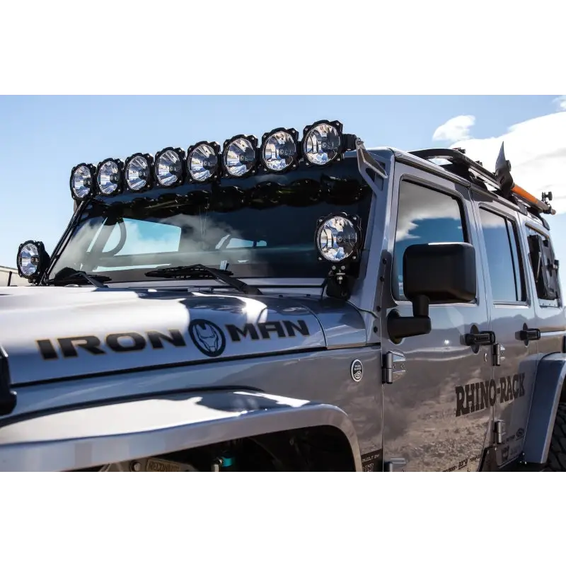 KC HiLiTES Pro6 Gravity LED Light 20w Single Mount Wide Beam Jeep Ball Mount Pair Pack System