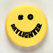 Yellow button with word happy on KC HiLiTES 6in. Round Hard Cover for Daylighter/SlimLite/Pro-Sport - plastic light cover