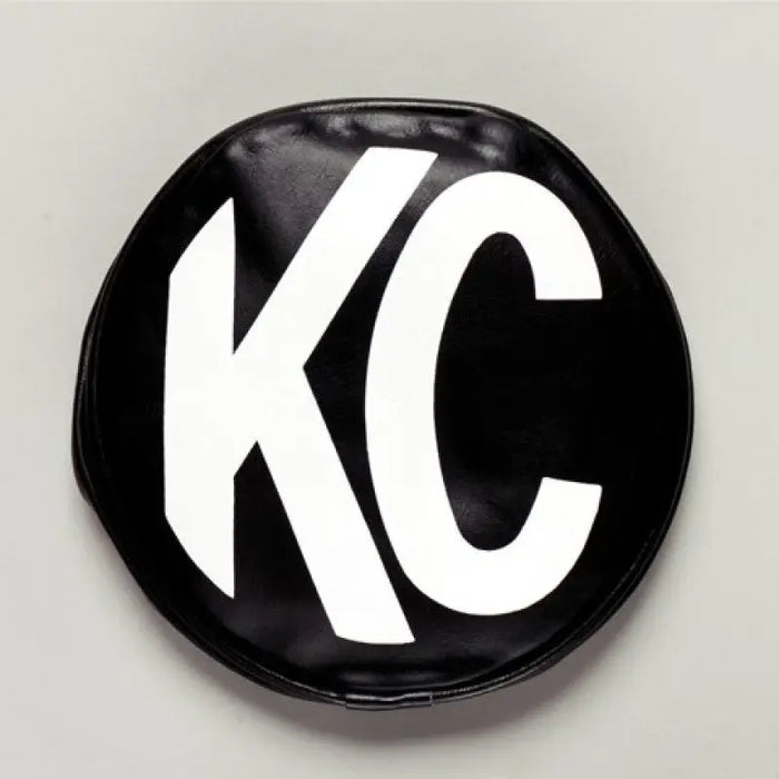 Black and white KC logo soft vinyl light covers.