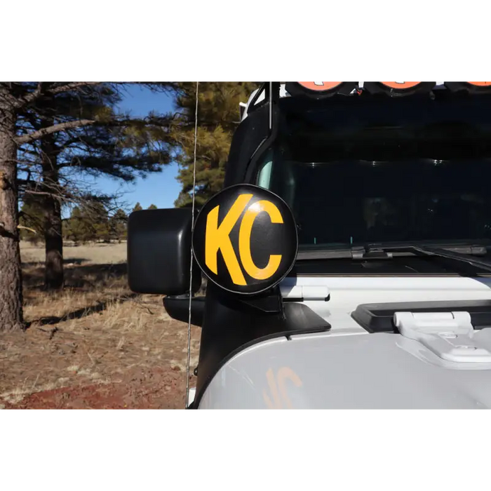Yellow soft vinyl light covers for KC HiLiTES 6in. Round lights