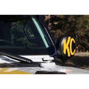 KC HiLiTES 6in. Round Soft Vinyl Light Covers with K logo