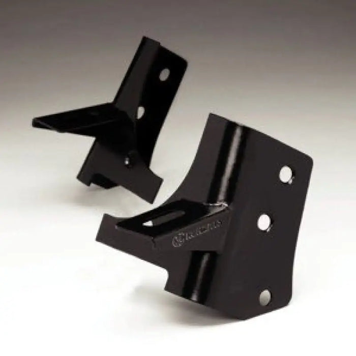 Black metal brackets for Jeep TJ A-Pillar windshield hinge light mount