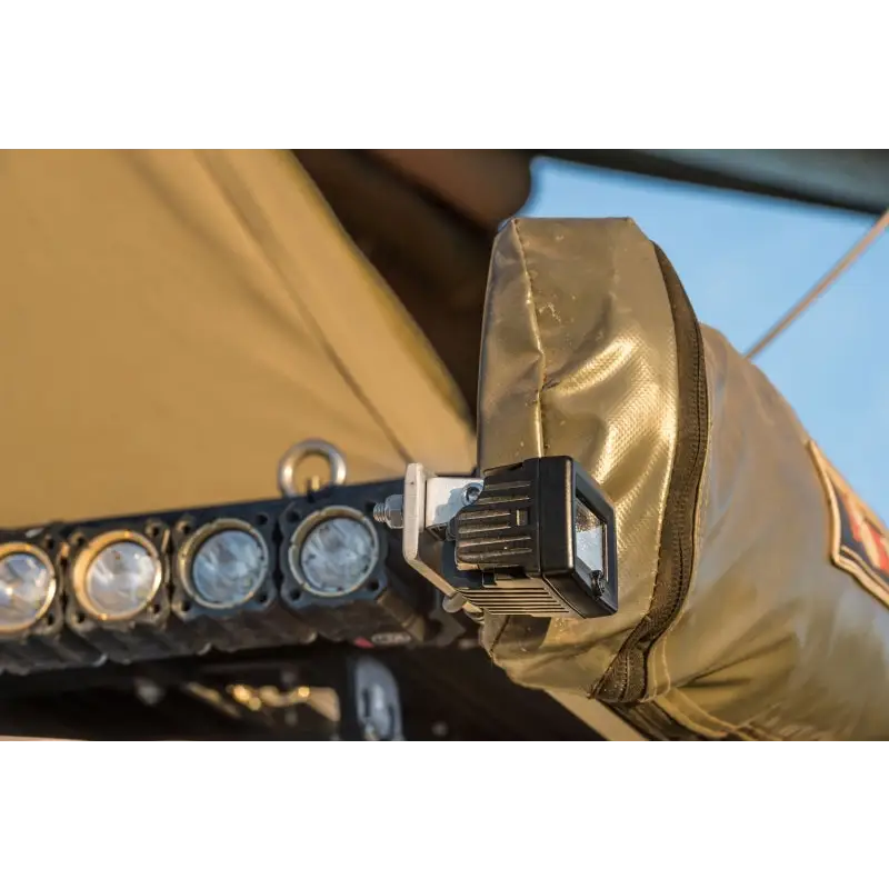 KC HiLiTES C-Series C2 LED 2in. Backup Area Flood Light with Heat Sink Design - Pair Pack System - Black