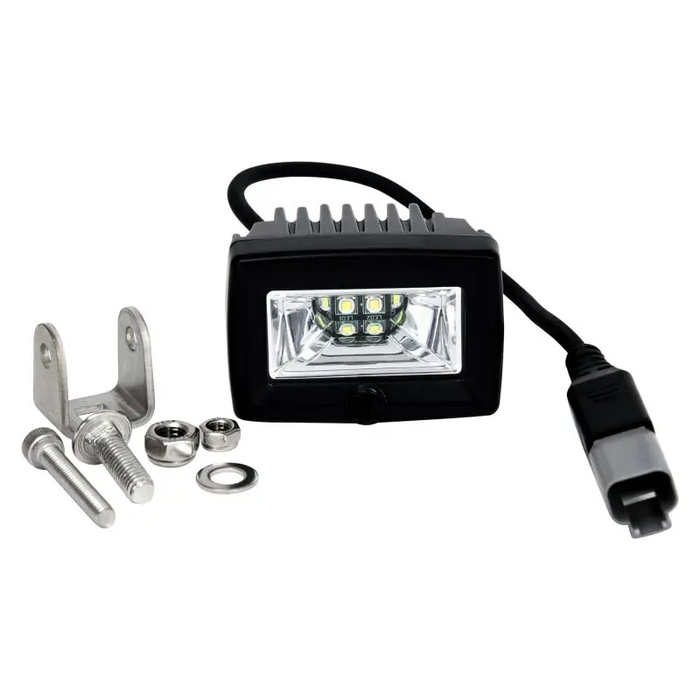 KC HiLiTES C-Series C2 LED 2in. Backup Area Flood Light with Pair Pack System - Black