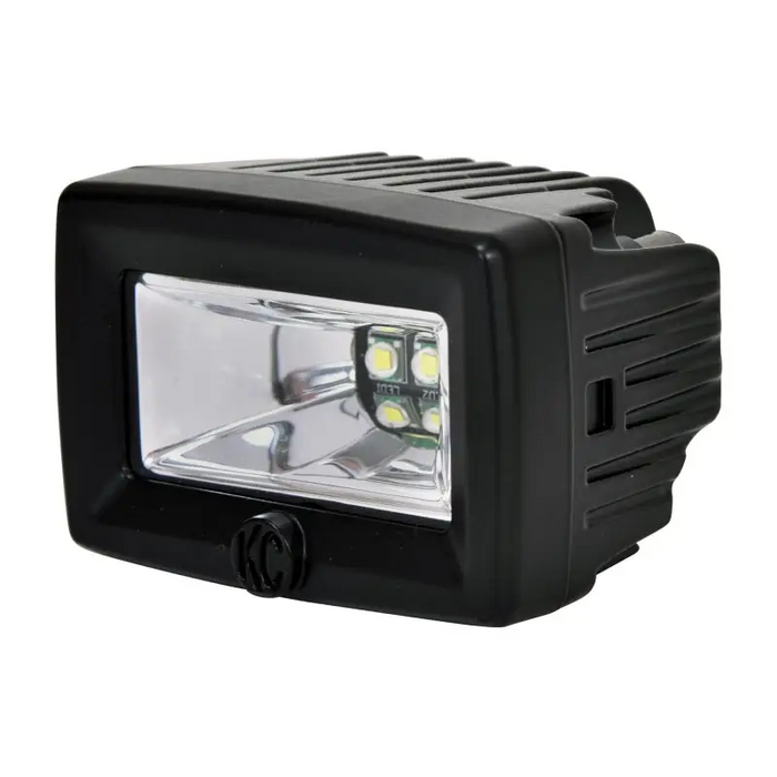 KC HiLiTES C-Series C2 LED 2in. Backup Area Flood Light with Heat Sink Design - Black