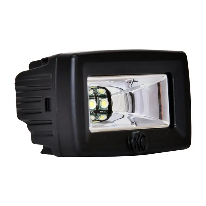 KC HiLiTES C-Series C2 LED 2in. Backup Area Flood Light 20w (Pair Pack System) - Black on white background