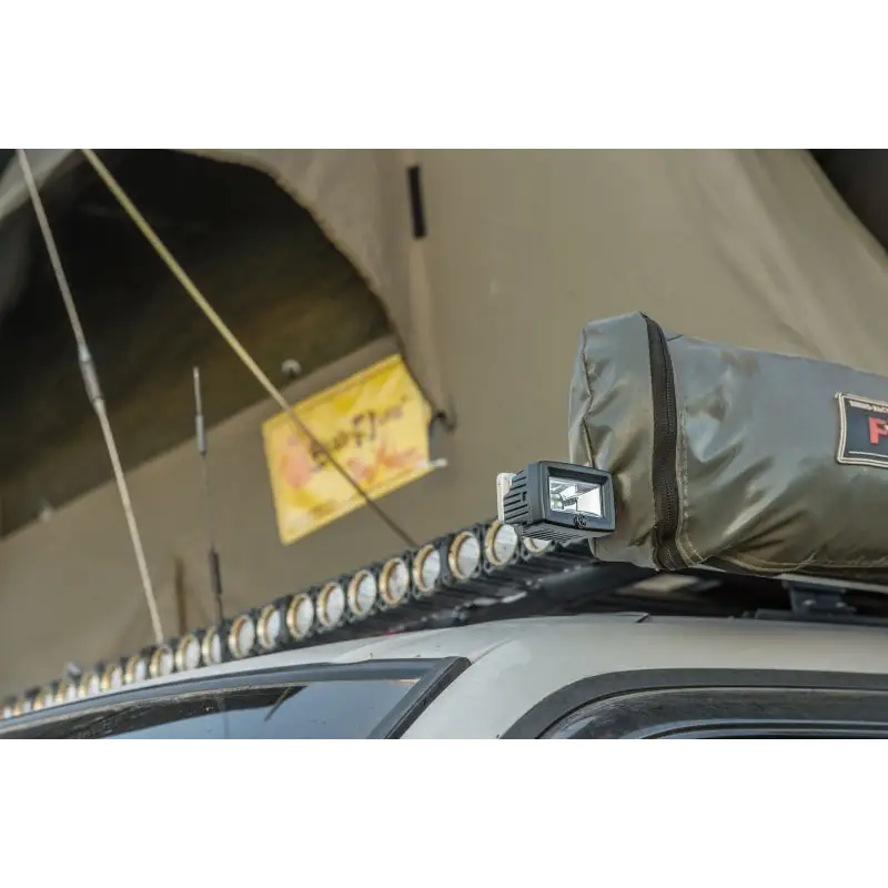 KC HiLiTES C-Series C2 LED 2in. Backup Area Flood Light 20w Pair Pack on Roof Rack