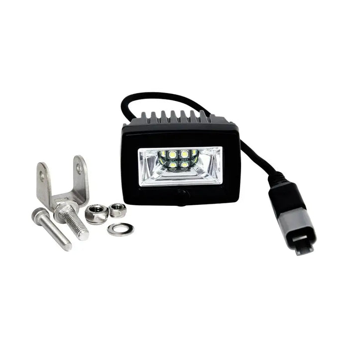 KC HiLiTES C-Series C2 LED 2in. Area Flood Light with Wire Clips - Black