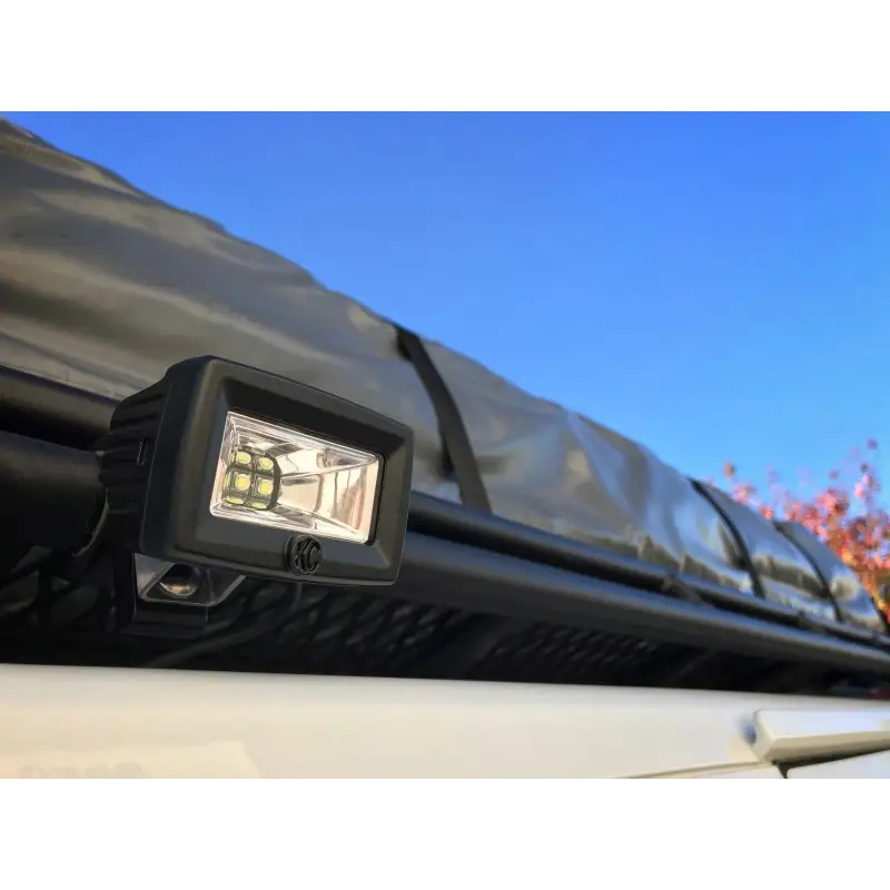 KC HiLiTES C-Series C2 LED 2in. Backup Area Flood Light with Pair Pack System and Heat Sink Design