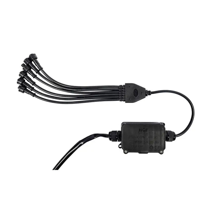 Black and white power cord for KC HiLiTES C-Series RGB LED Rock Light Kit