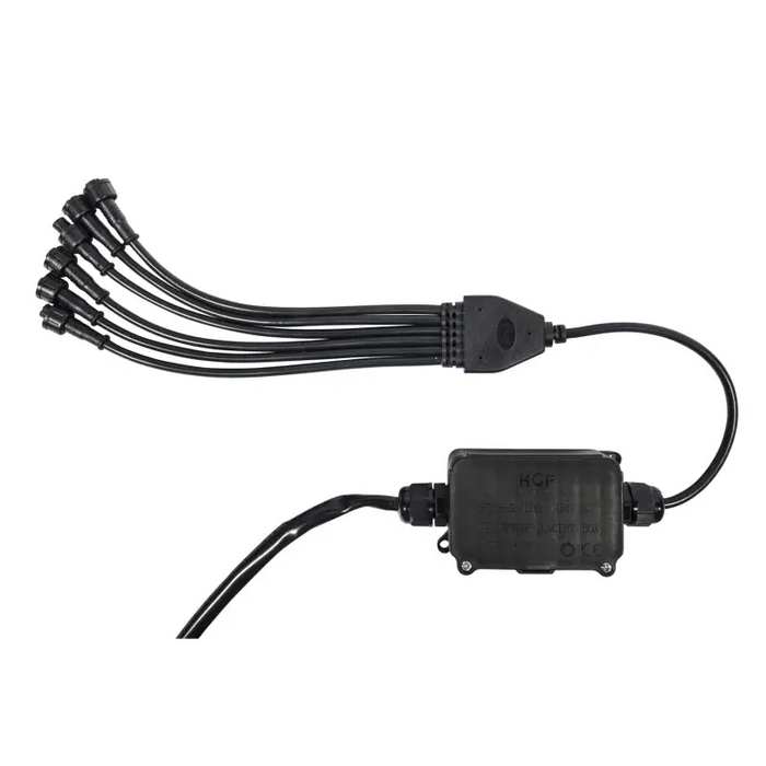 Black power cable for new BMW from KC HiLiTES C-Series RGB LED Rock Light Kit - Set of 6