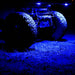 Blue LED monster truck tire with KC HiLiTES Cyclone V2 Replacement Lens