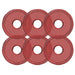 Red plastic washers for KC HiLiTES Cyclone V2 LED replacement lens, made of polycarbonate material