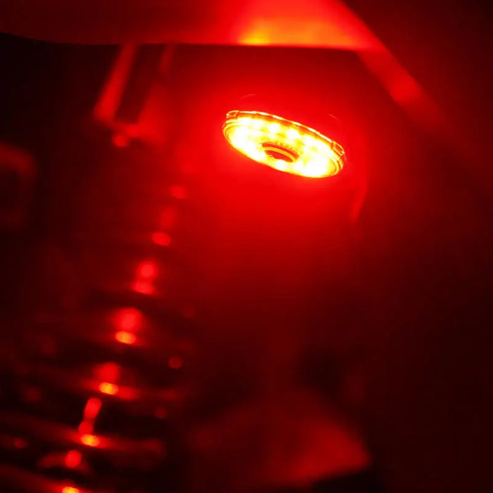 Red LED replacement lens for KC HiLiTES Cyclone V2, made of durable polycarbonate material.