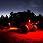 KC HiLiTES Cyclone V2 LED replacement lens in red, polycarbonate material