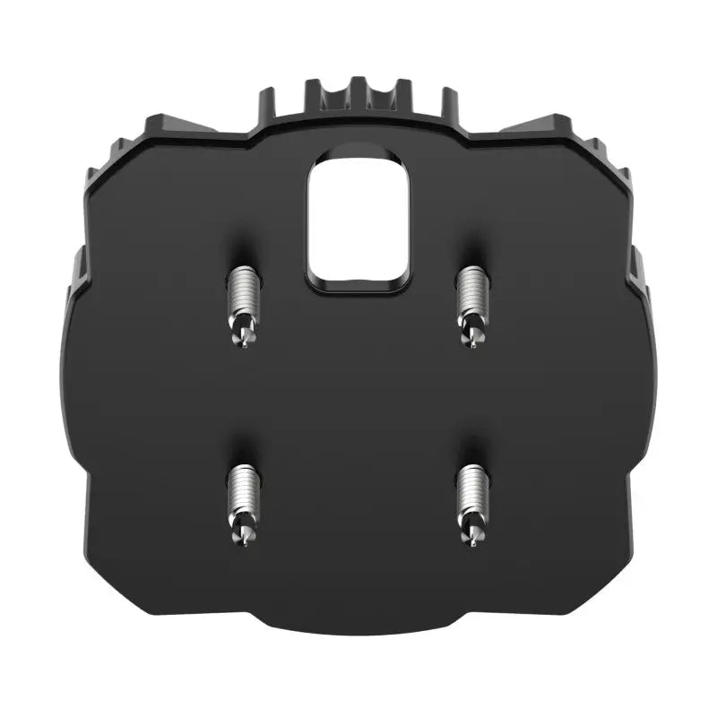 KC Hilites Cyclone V2 Surf Mt Adap black plastic plate with screws