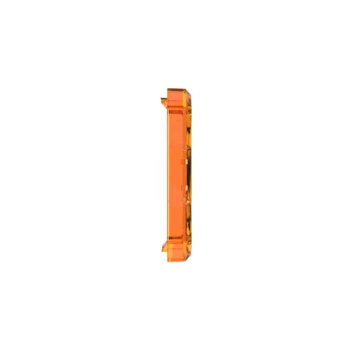 Orange plastic tube close up - KC HiLiTES FLEX ERA 1 Single Light Shield (Amber)