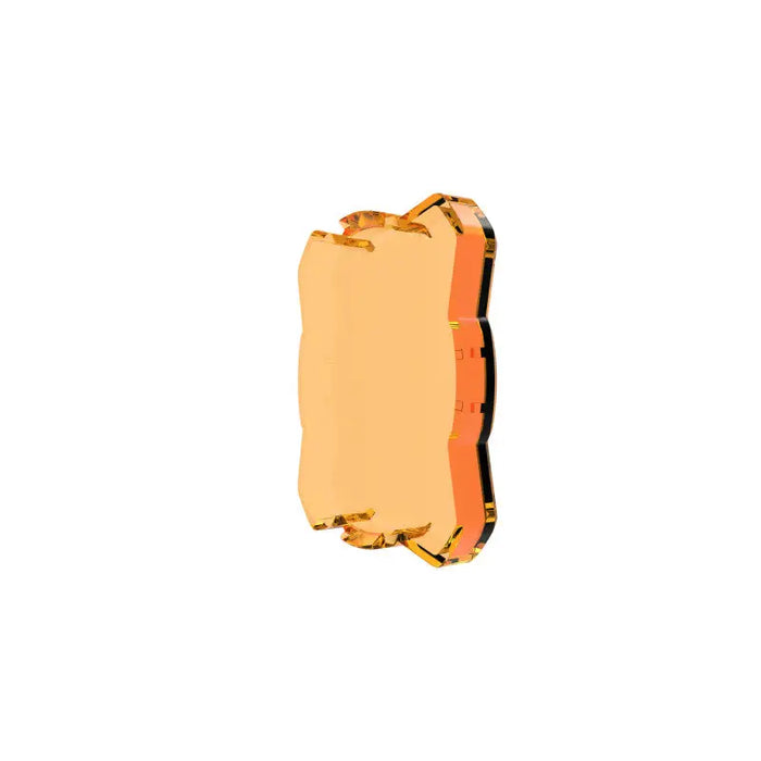 Gold plated square ring on KC HiLiTES FLEX ERA 1 Single Light Shield (Amber)