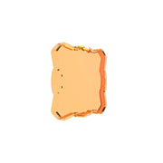 Gold square design ring - KC HiLiTES FLEX ERA 1 Single Light Shield (Amber)