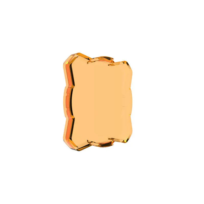 Gold plated square ring - KC HiLiTES FLEX ERA 1 Single Light Shield (Amber)