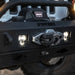 Close up of Jeep with KC HiLiTES FLEX ERA 3 Dual Mode SAE Fog Lights - 2-Light Master Kit