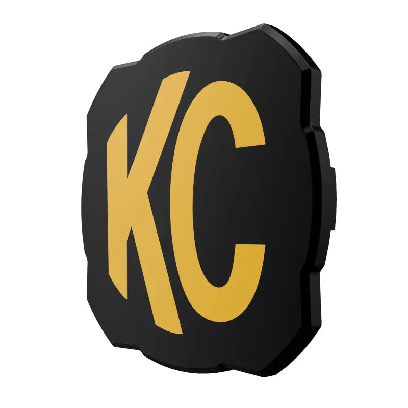 KC HiLiTES FLEX ERA Light Cover - Black and Gold KCC Logo