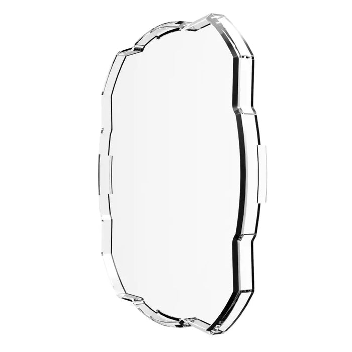 Black edge glass mirror product KC HiLiTES FLEX ERA 4 Light Shield Hard Cover in Clear.