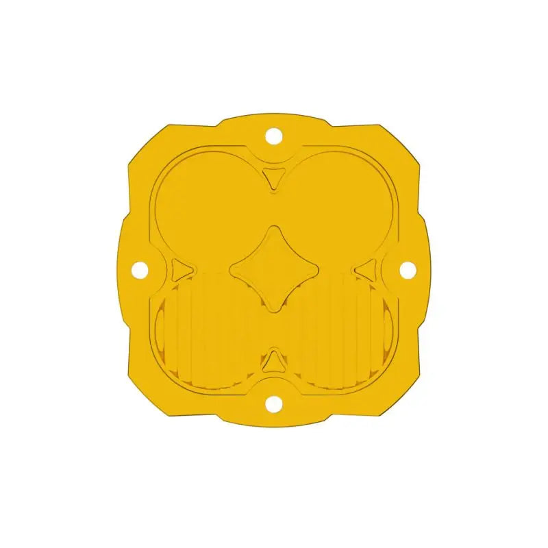 Yellow plastic tray with two holes for KC HiLiTES FLEX ERA 4 Performance Yellow Combo.