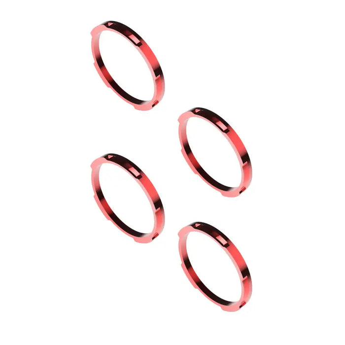 KC HiLiTES FLEX ERA LED Light Bar Bezel Kit for 10in. Segments - Red, three red rings on white background