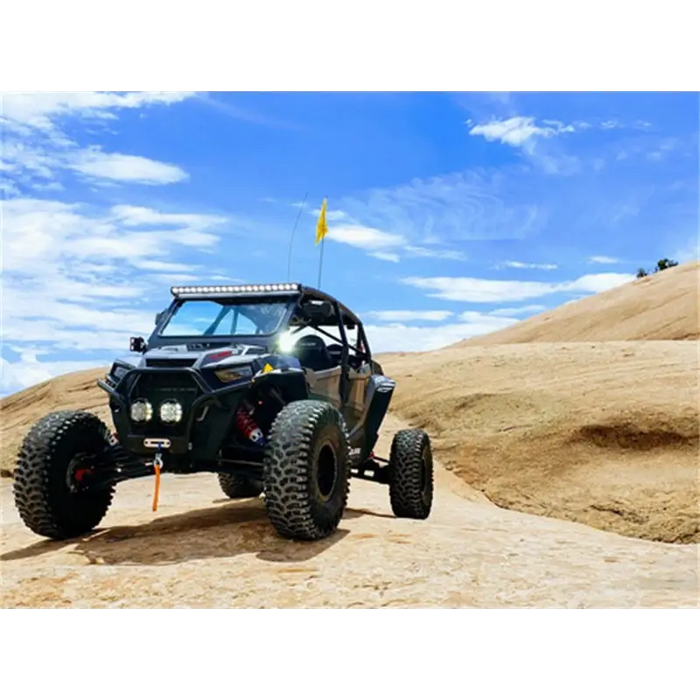 SlimLite® LED lights on off-road vehicle driving in desert