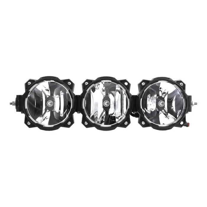 Pair of 4 inch LED fog lights for Jeep by KC HiLiTES Universal 20in. Pro6 Gravity LED 3-Light 60w Combo Beam