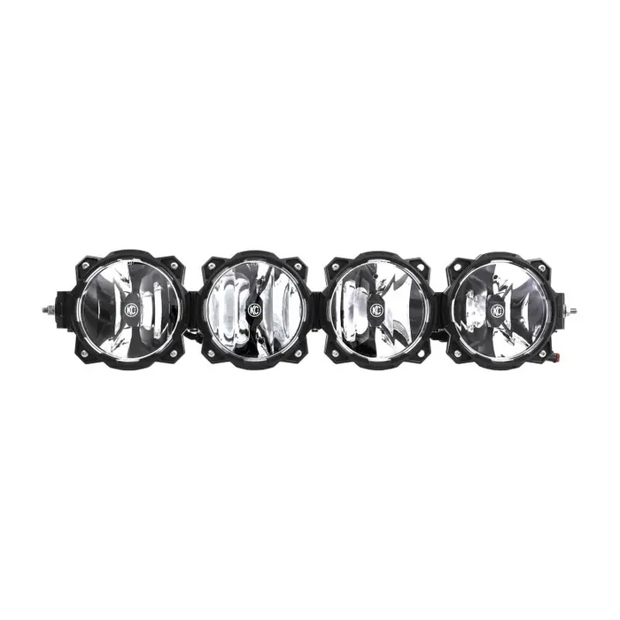 KC HiLiTES Universal 26in. Pro6 Gravity LED 4-Light 80w Combo Beam Light Bar with chrome housings