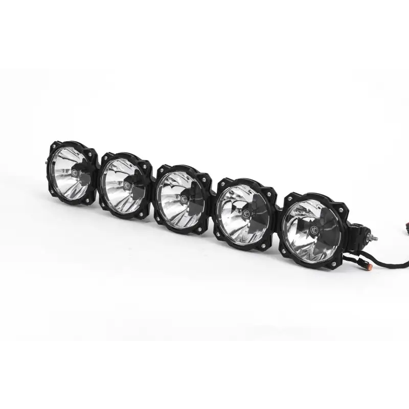 KC HiLiTES Universal 32in. Pro6 Gravity LED 5-Light 100w Combo Beam Light Bar with black and white LEDs