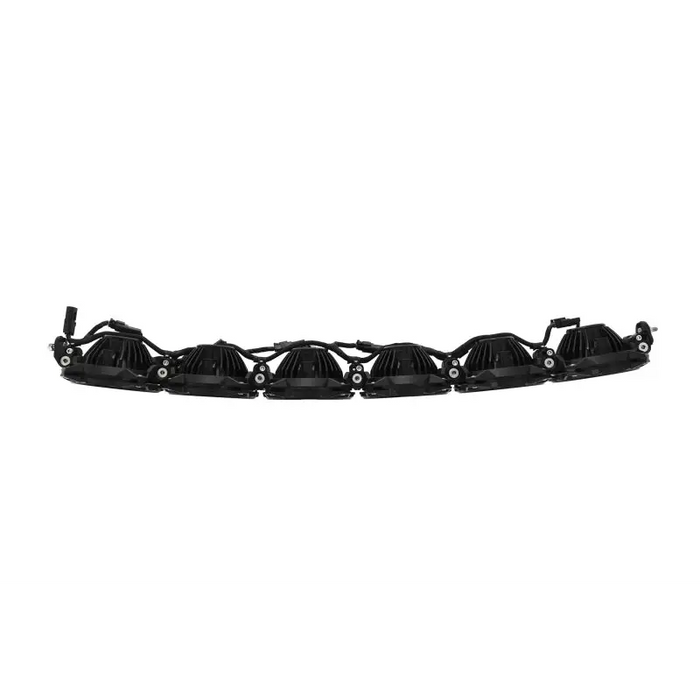 KC HiLiTES Universal 39in. Pro6 Gravity LED 6-Light 120w Combo Beam Light Bar with black bumper on white background