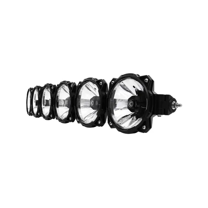 Black KC HiLiTES Universal 39in. Pro6 Gravity LED 6-Light Light Bar on white background